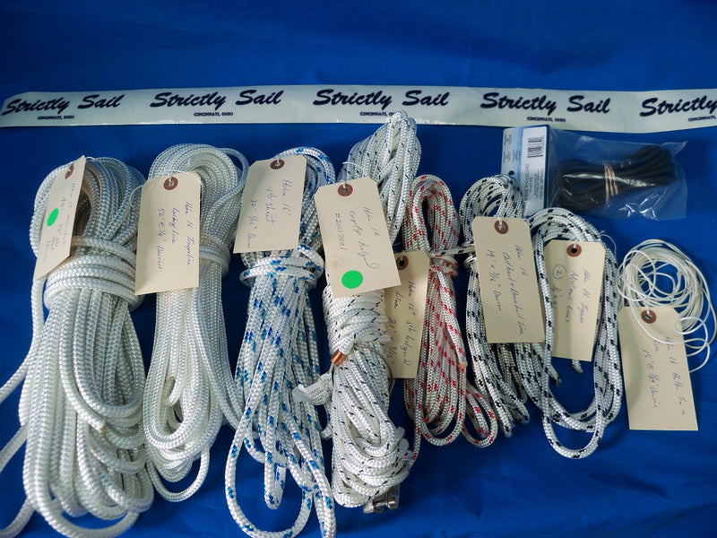 Hobie Cat 16' Line Kit for boat with comptip mast