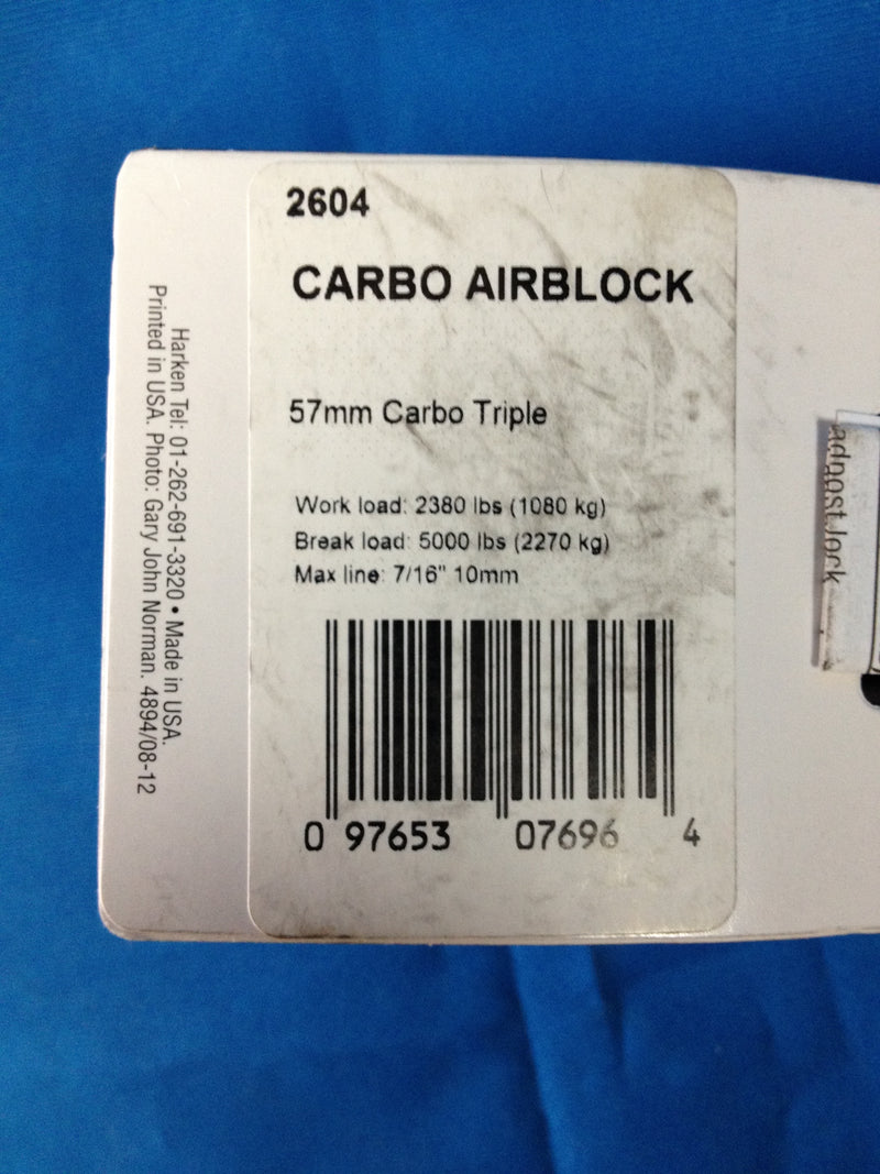 Harken Carbo Triple Airblock 2604 57mm
